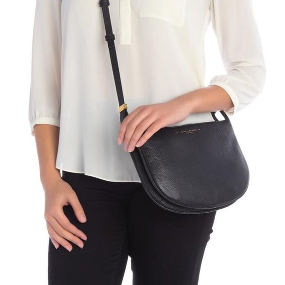 Marc Jacobs Supple Black Leather Cross Body Bag BNWT - Picture 5 of 10